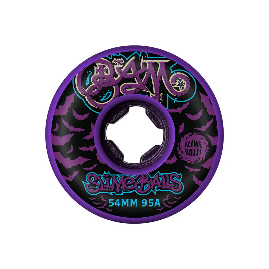 Slime Balls Bam Margera Guest Purple Hardline Wheels 95A 54mm