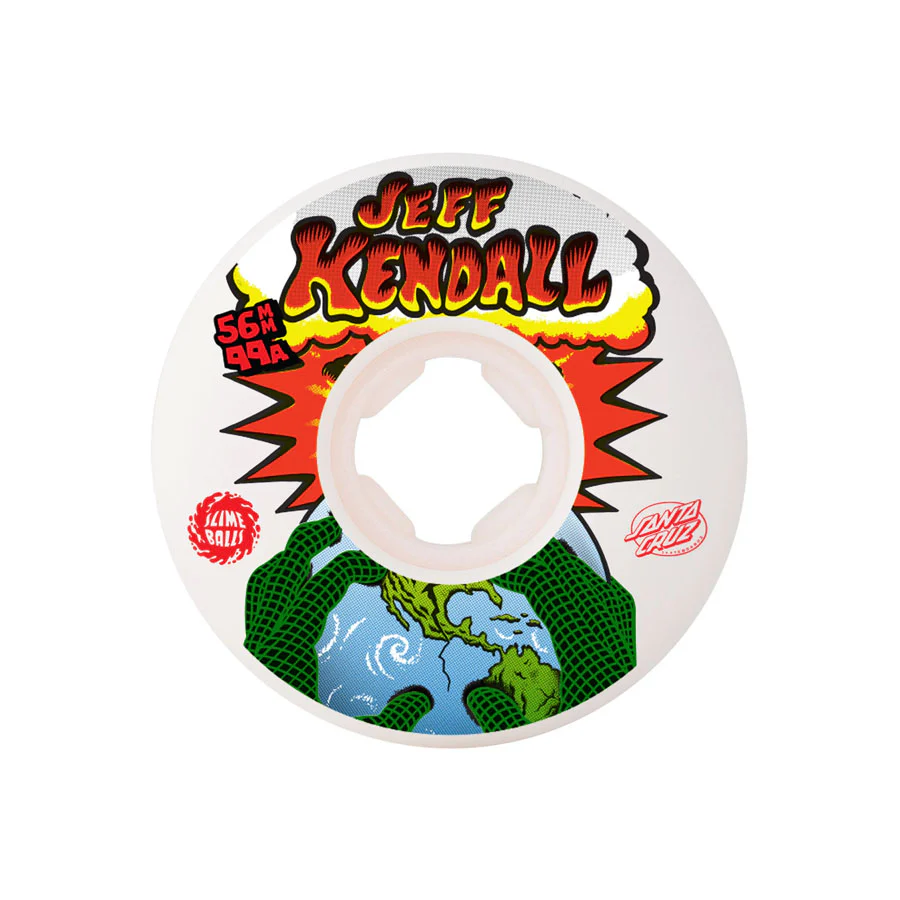 Slime Balls Kendall End of the World Reissue Chubbies White Wheels 99A 56mm