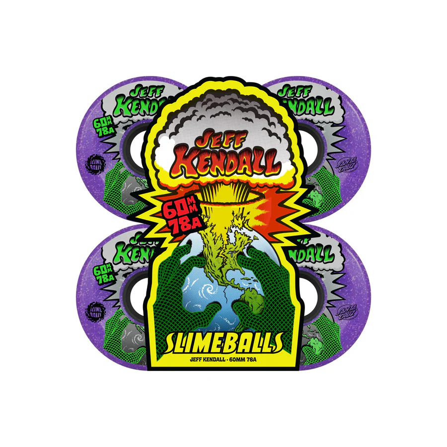 Slime Balls Kendall End of the World Reissue OG Slime Purple Wheels 78A 60mm - Image 3