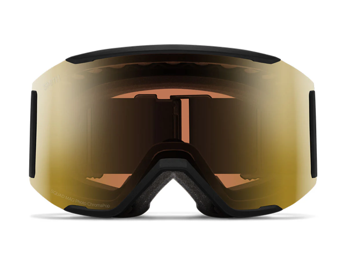 Smith Squad Mag Goggle Black - ChromaPop Pro Photochromic Gold Mirror + Bonus Lens 2026 - Image 3