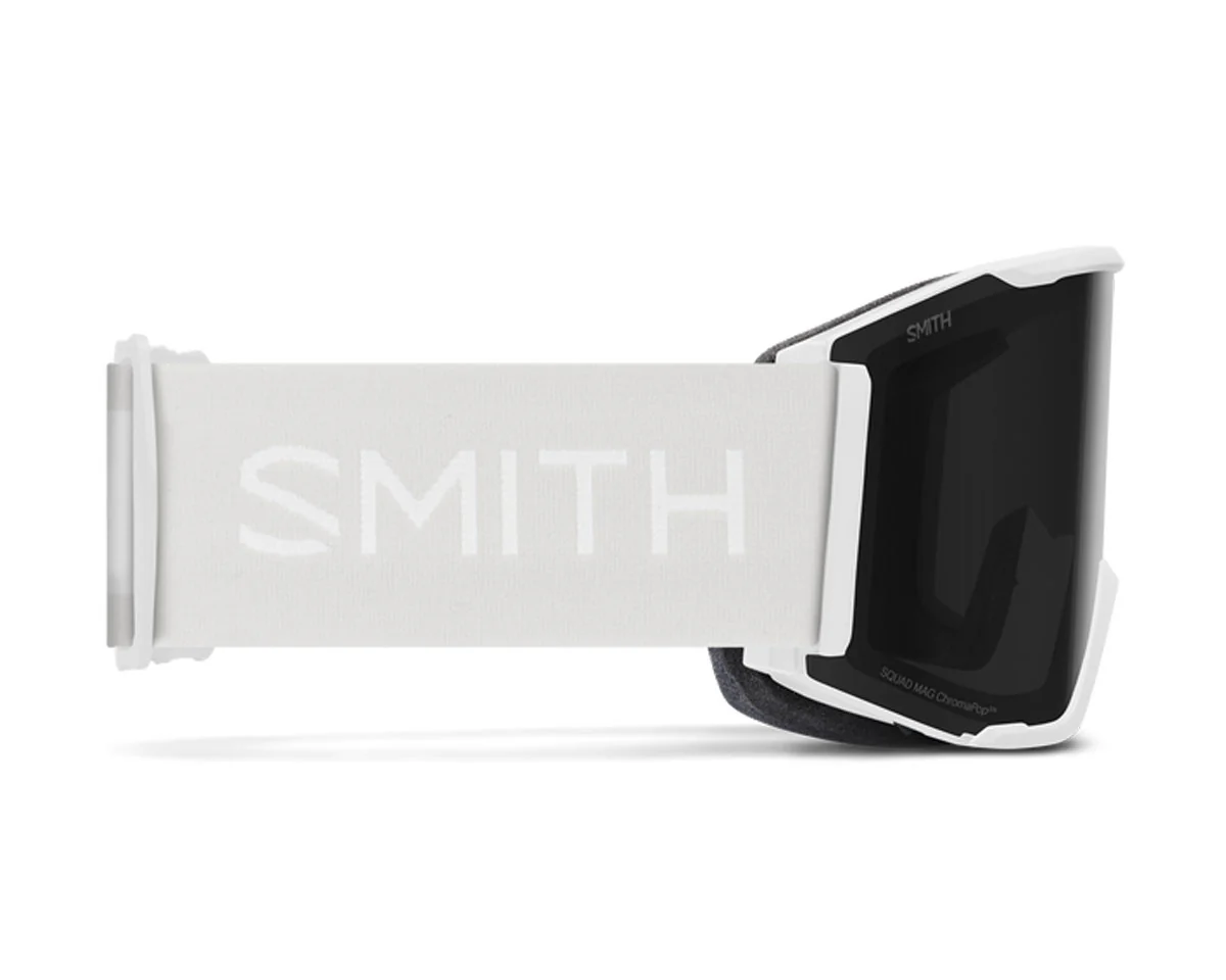 Smith Squad S Goggle White Vapor - ChromaPop Sun Platinum Mirror + Bonus Lens 2026 - Image 2