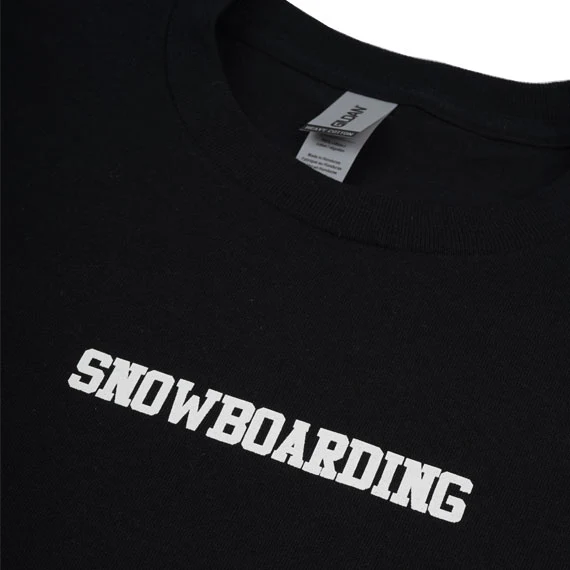 Source Kids' Snowboarding T-Shirt Black - Image 2