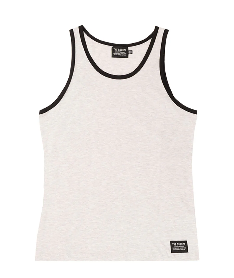 Source Men's Terry Tank Heathered Oatmeal
