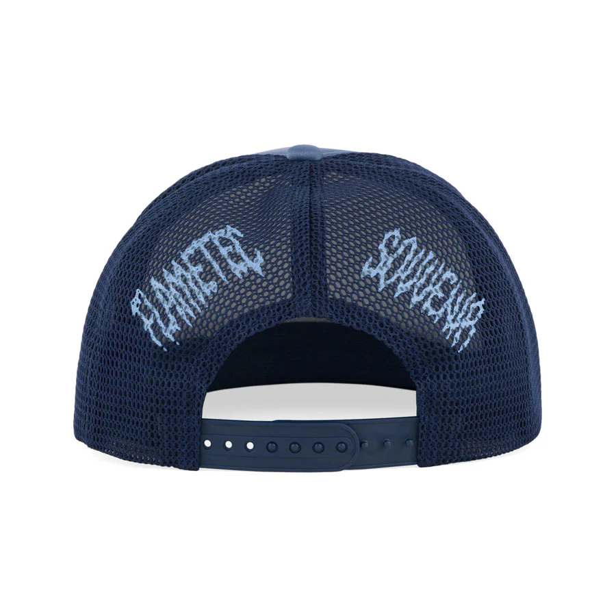 Souvenir Flame Trucker Hat Blue - Image 2