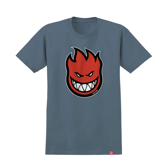 Spitfire Bighead Fill T-Shirt Indigo Blue/Red