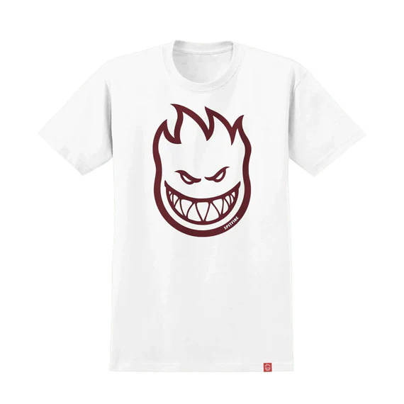 Spitfire Bighead T-Shirt White/Dark Red