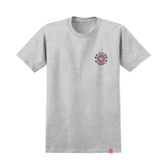 Spitfire Classic '87 Swirl Fade Fill Short Sleeve T-Shirt Ash Grey - Image 2