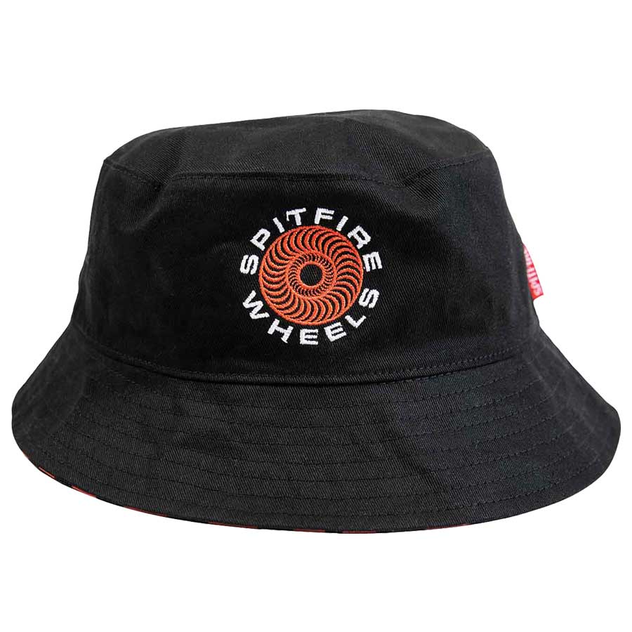Spitfire Classic 87 Swirl Reversible Bucket Hat Black/Red