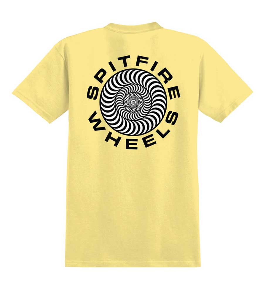Spitfire Classic 87 Swirl T-Shirt Banana/Black - Image 2