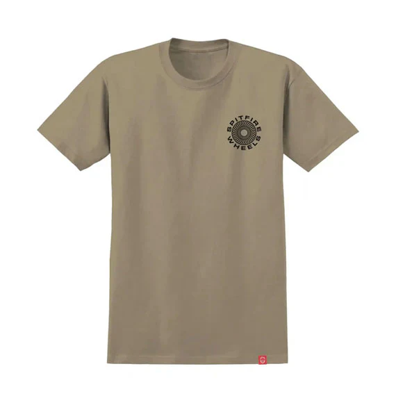 Spitfire Classic '87 Swirl T-Shirt - Sand/Black - Image 2