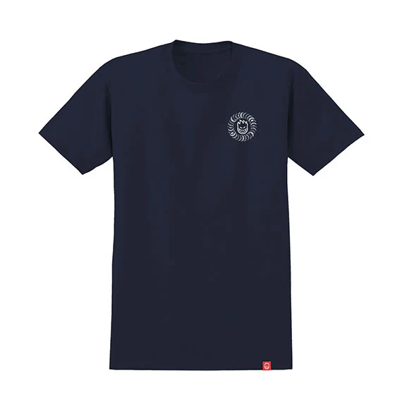 Spitfire Classic Swirl Paisley T-Shirt True Navy/White