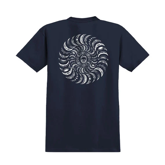Spitfire Classic Swirl Paisley T-Shirt True Navy/White - Image 2