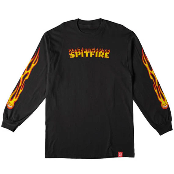 Spitfire Hotrod Long Sleeve T-Shirt - Black