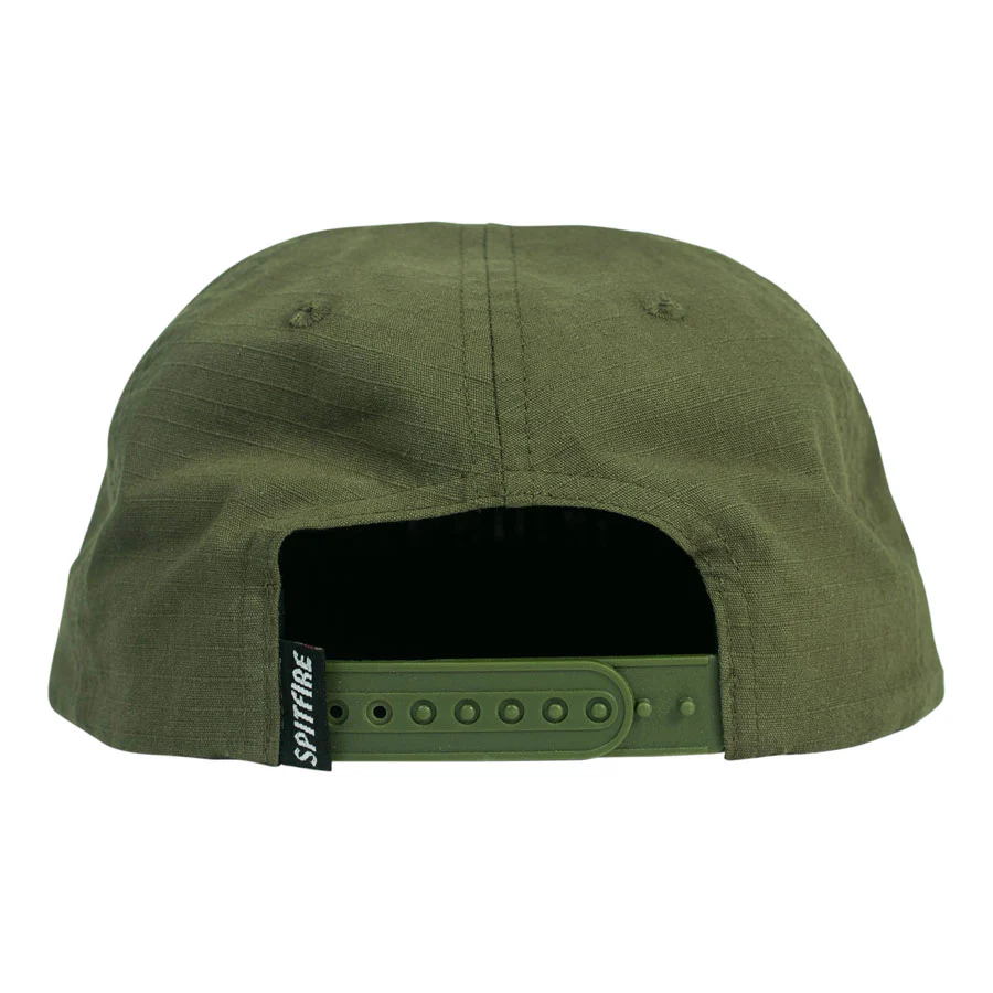 Spitfire Molotov Script Snapback Cap Olive/Black - Image 2