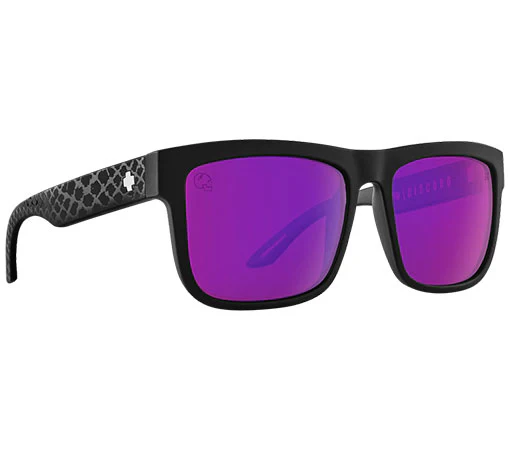 SPY Discord Slayco Matte Black Viper Happy Bronze Purple Spectra Mirror