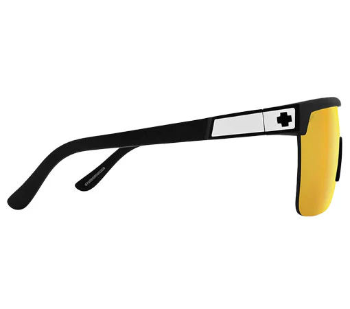 SPY Flynn 5050 Matte Black - Happy Boost Polar Orange Mirror - Image 2