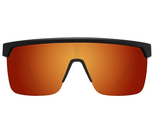 SPY Flynn 5050 Matte Black - Happy Boost Polar Orange Mirror - Image 3