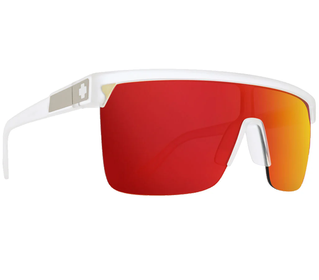 SPY Flynn 5050 - Matte Crystal Happy Gray Green With Red Spectra Mirror