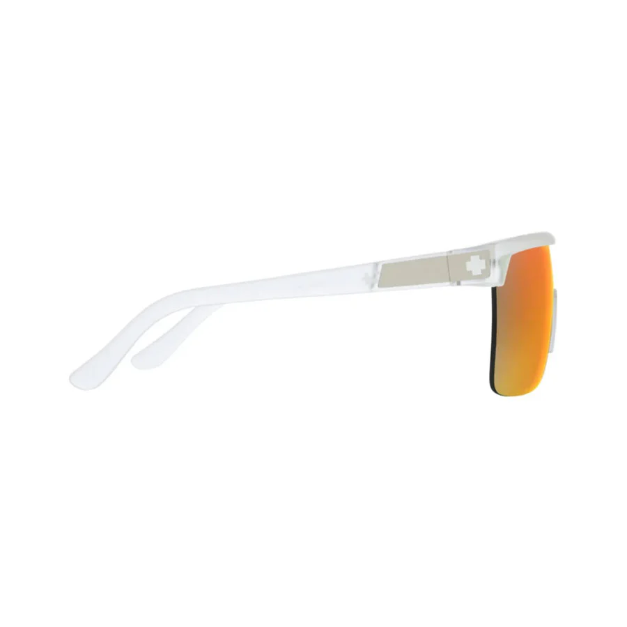 SPY Flynn 5050 Matte Crystal Happy Gray Green With Red Spectra - Image 2