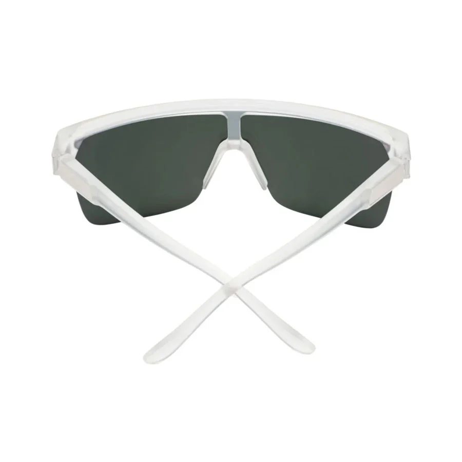 SPY Flynn 5050 Matte Crystal Happy Gray Green With Red Spectra - Image 4