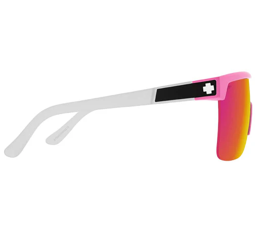 SPY Flynn 5050 Matte Pink Matte Translucent White Happy Bronze Pink Mirror - Image 2