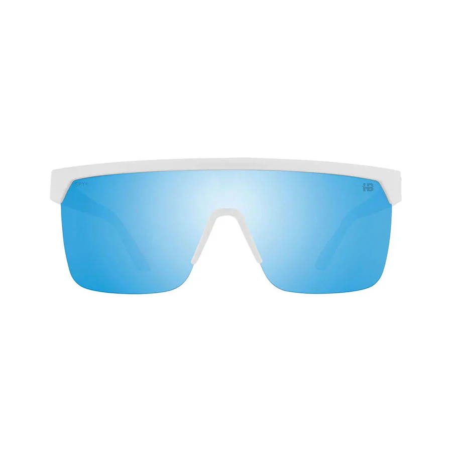 SPY Flynn 5050 Matte White - Happy Boost Bronze Polar Ice Blue Spectra Mirror - Image 3