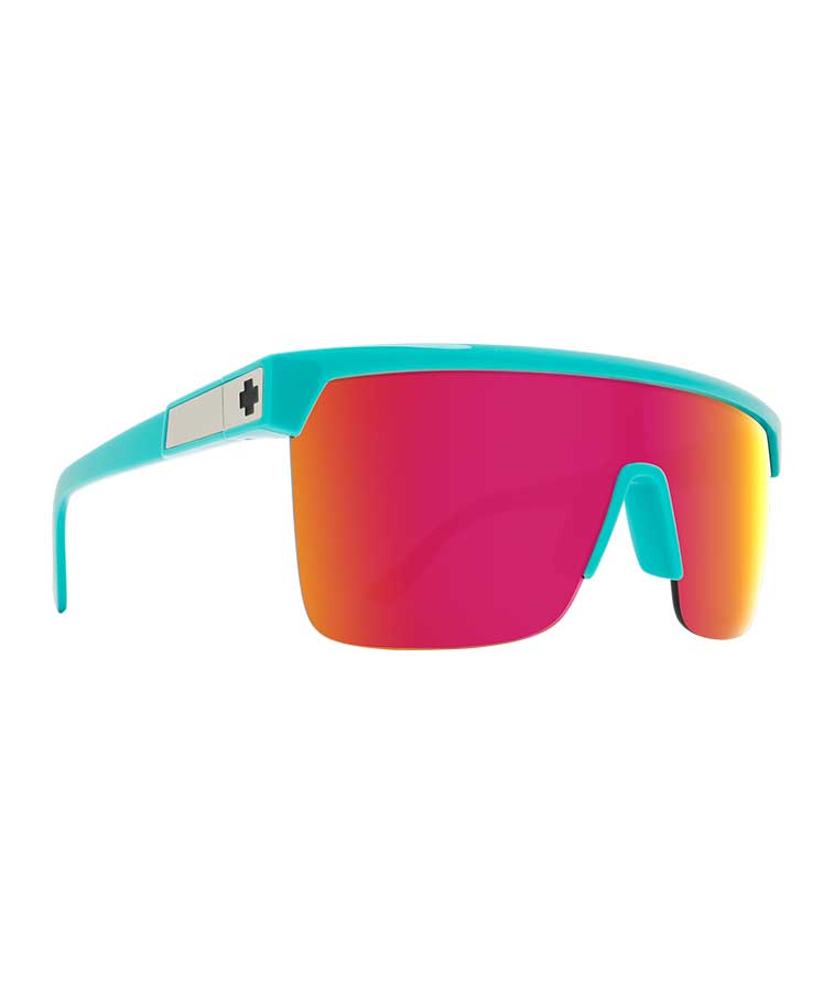SPY Flynn 5050 Teal Happy Gray Green With Pink Spectra Mirror
