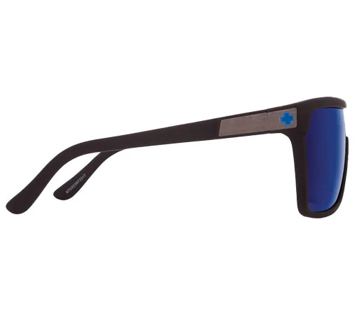 SPY Flynn Soft Matte Black Happy Bronze With Dark Blue Spectra Mirror - Image 2