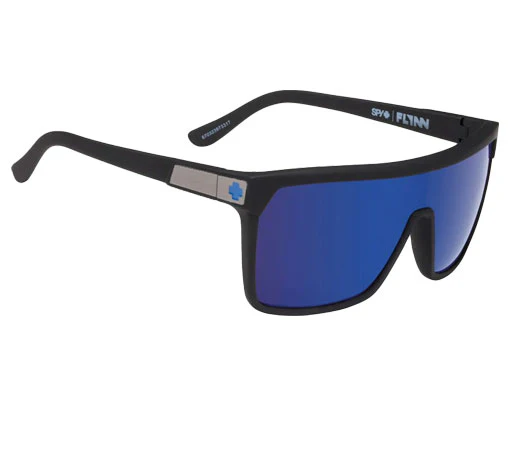 SPY Flynn Soft Matte Black Happy Bronze With Dark Blue Spectra Mirror - Image 4