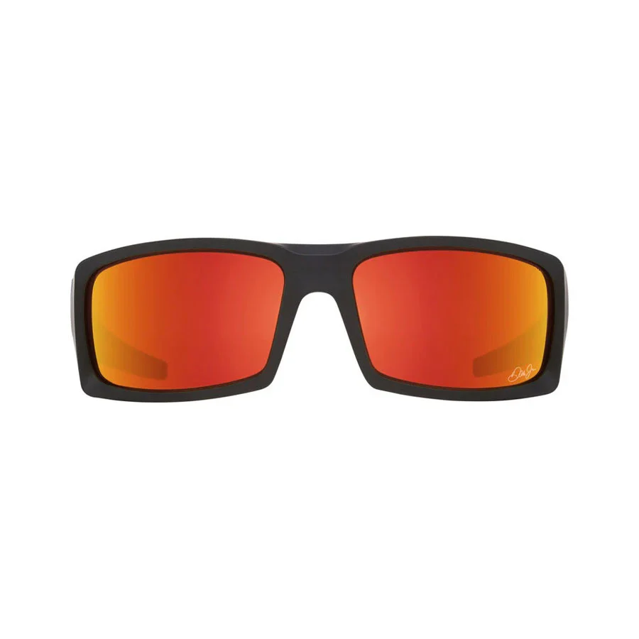 SPY General Dale Jr Matte Black Happy Gray Green With Orange Spectra Mirror - Image 3