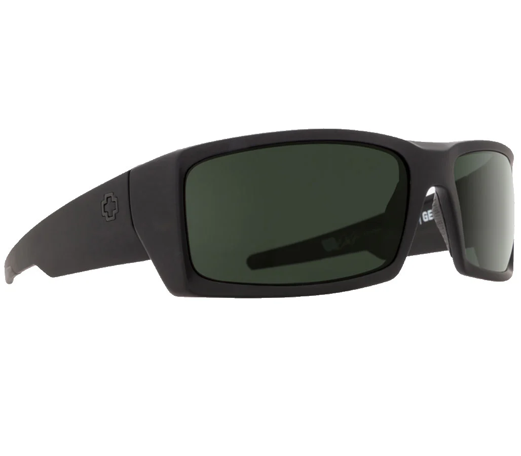 SPY General Matte Black ANSI Rx Happy Gray Green