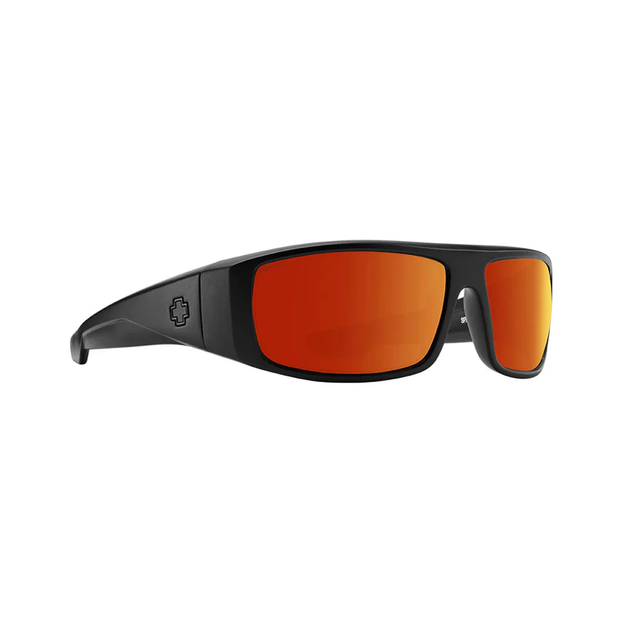 SPY Logan Ansi Rx Matte Black - Happy Boost Polar Orange Mirror