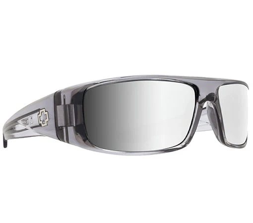 SPY Logan Clear Smoke Happy Gray Green With Silver Mirror