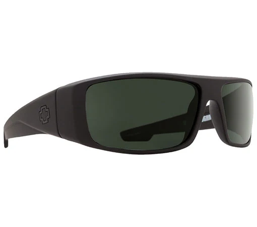 SPY Logan Soft Matte Black Happy Gray Green