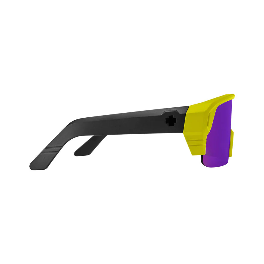 SPY Monolith 5050 Matte Neon Yellow - Happy Bronze Purple Spectra Mirror - Image 2