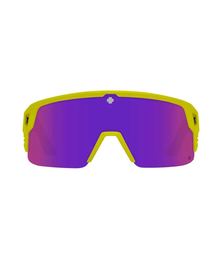 SPY Monolith 5050 Matte Neon Yellow - Happy Bronze Purple Spectra Mirror - Image 3