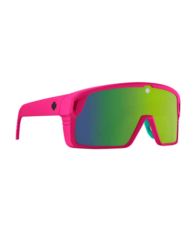 SPY Monolith - Matte Neon Pink/Happy Bronze Light Green Spectra Mirror - Image 2