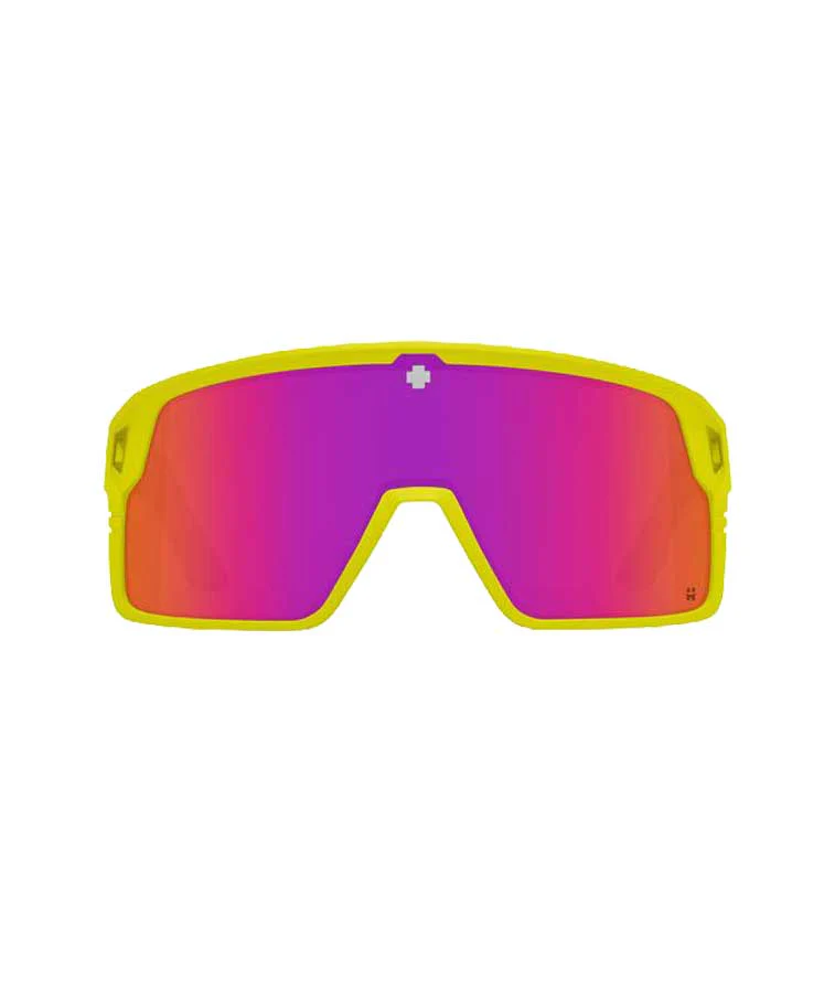 SPY Monolith Matte Neon Yellow - Happy Gray Green Pink Spectra Mirror - Image 3