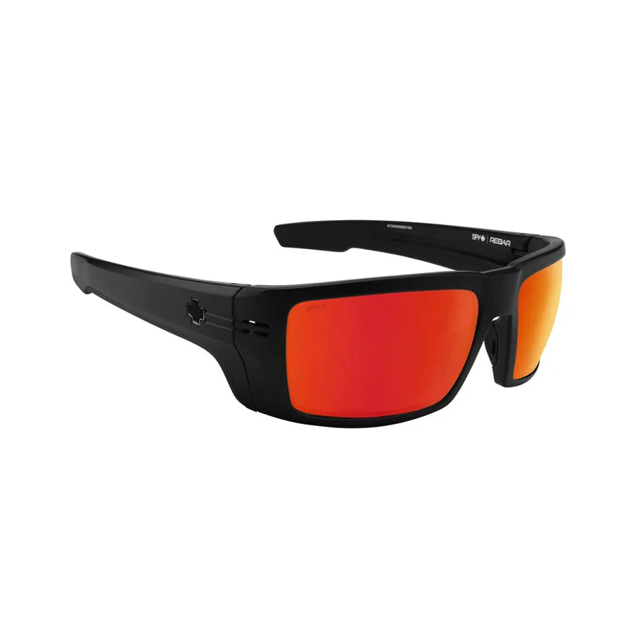 SPY Rebar ANSI Matte Black Happy Bronze Red Spectra Mirror - Image 4