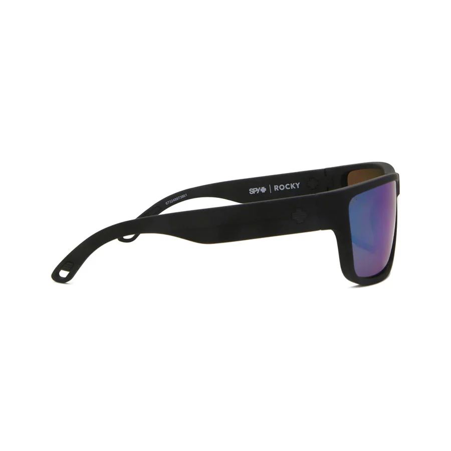 SPY Rocky Soft Matte Black Happy Bronze Polar With Green Spectra Mirror - Image 2