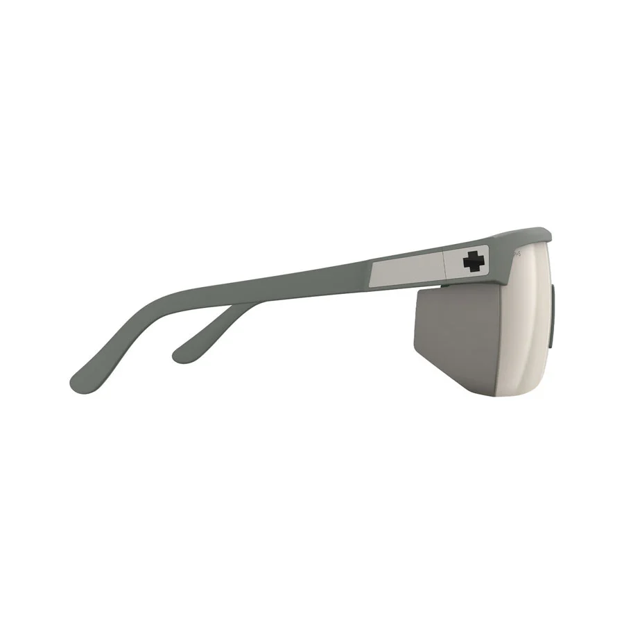 SPY Super Flynn Ansi Matte Olive Green - Happy Bronze Pewter Mirror - Image 2