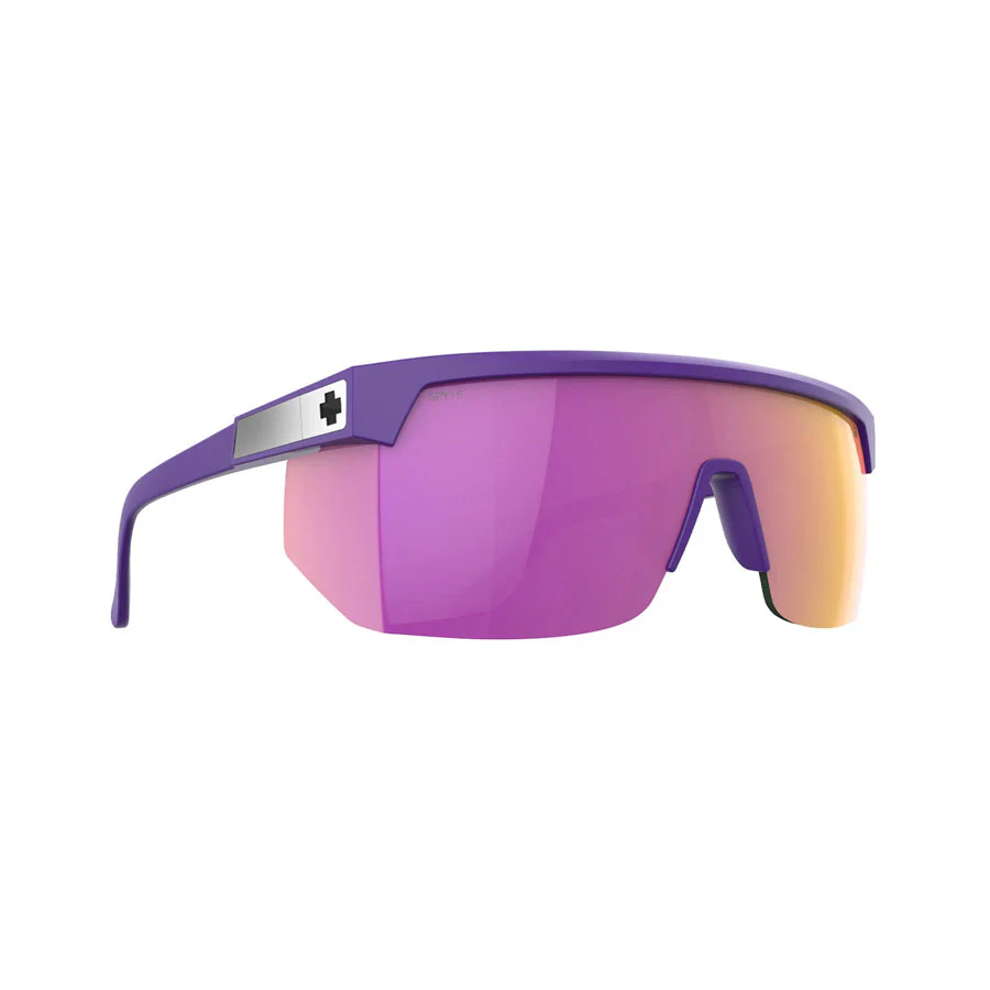 SPY Super Flynn Ansi Matte Purple - Happy Gray Green Pink Mirror