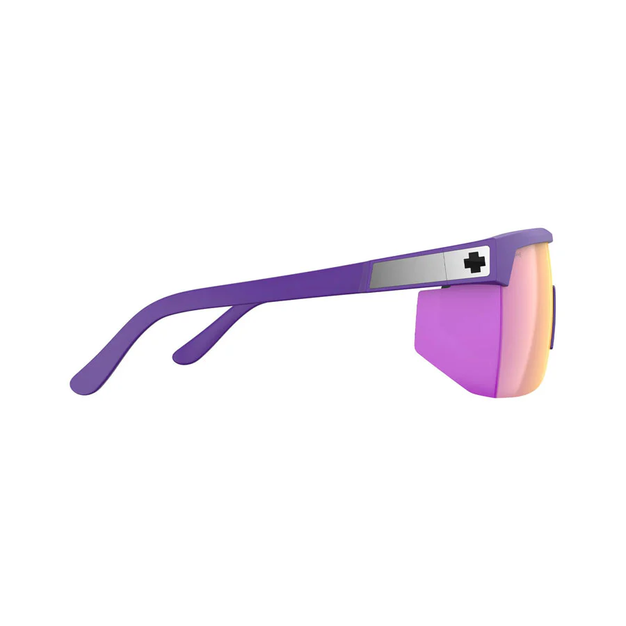 SPY Super Flynn Ansi Matte Purple - Happy Gray Green Pink Mirror - Image 2