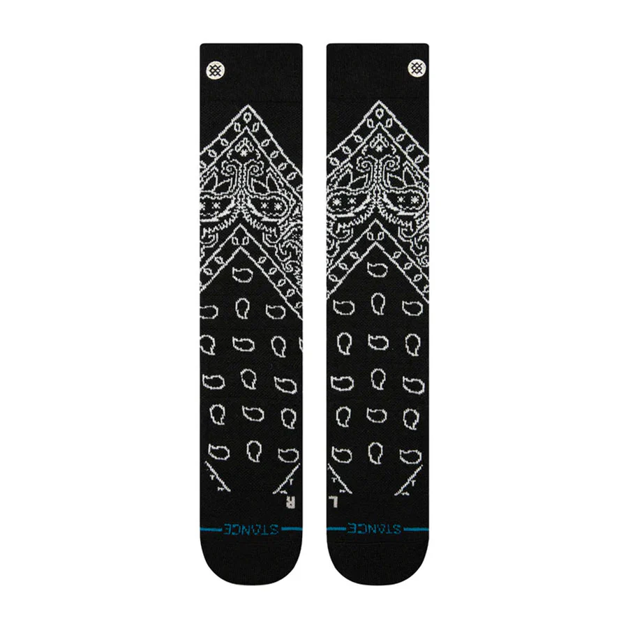 Stance Barrio Mid Snowboard Sock - Black - Image 2