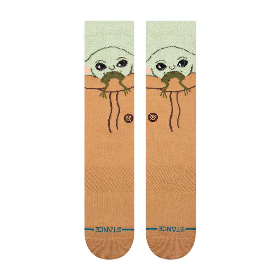 Stance Grogu Hungry Crew Sock Green - Image 2