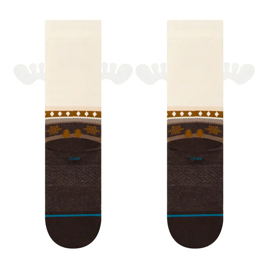 Stance Have Some Eggnog Crew Sock Darkbrown - Image 3