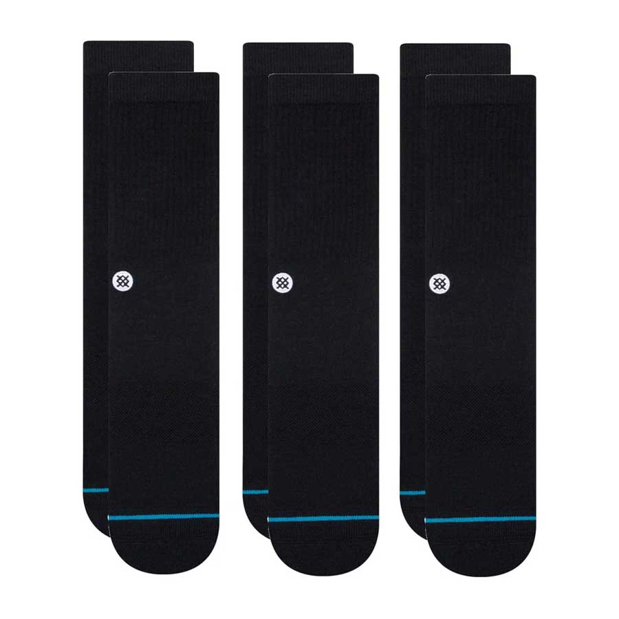 Stance Icon 3-Pack Sock Black - Image 2