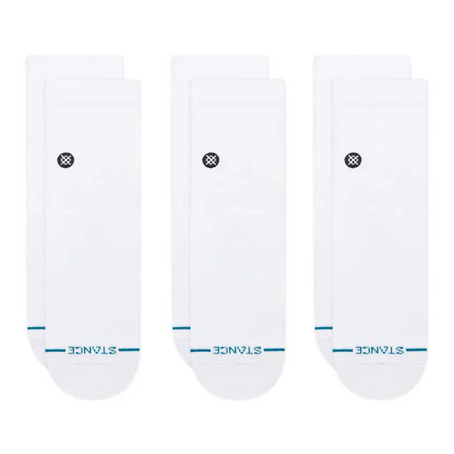 Stance Icon Quarter Sock 3-Pack White - Image 2