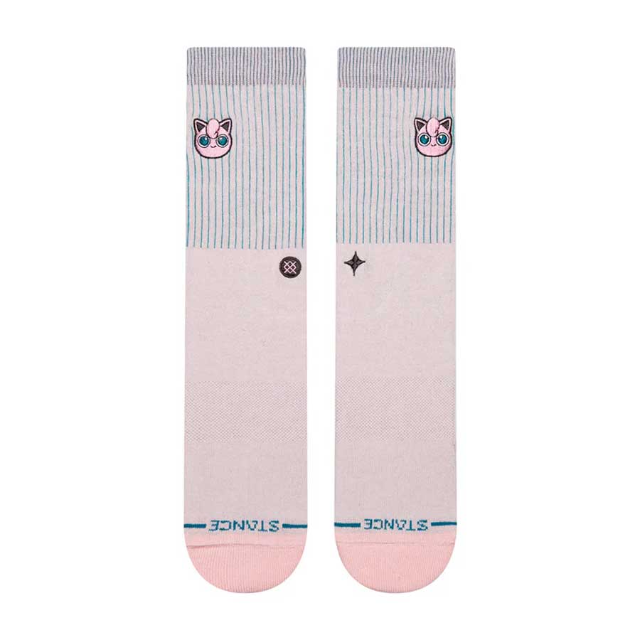 Stance Jigglypuff Crew Sock Pink