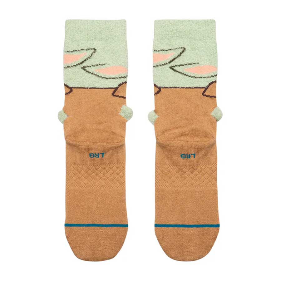 Stance Kids' Grogu Hungry Crew Sock Green - Image 3